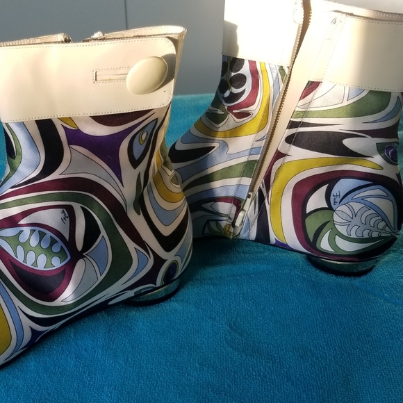 Pucci silk iconic pattern booties - Picture 2 of 3